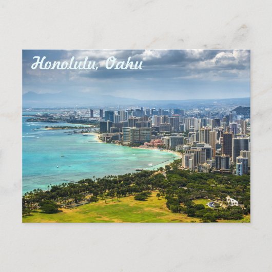 Briefkaarten van Honolulu, Oahu (Voorkant)