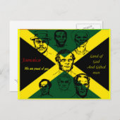 briefkaarten van jamaica nationale helden - trots (Voorkant / Achterkant)