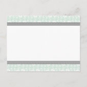 Briefkaarten van Just Married Announcement Grey Da (Achterkant)