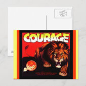 Briefkaarten van  komkommers en lionvruchten (Voorkant / Achterkant)