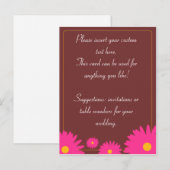 Briefkaarten van lente-bloei (Voorkant / Achterkant)