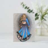 Briefkaarten van Libra Bellydancer (Staand voorkant)