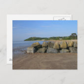 Briefkaarten van Llansteffan Castle en Beach (Voorkant / Achterkant)