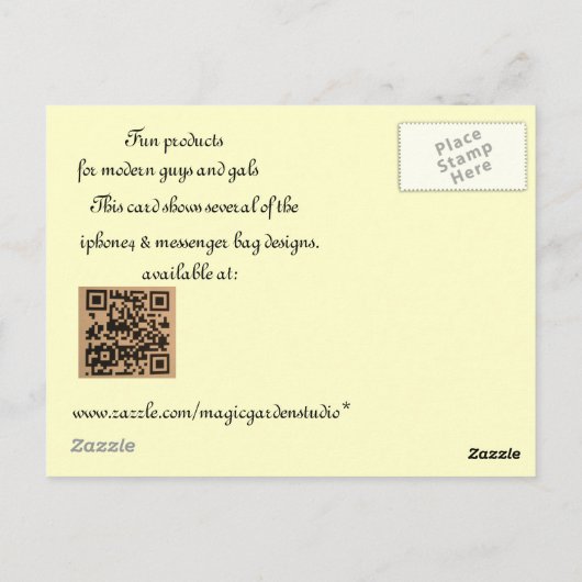 Briefkaarten van magicgardenstudio* (Achterkant)