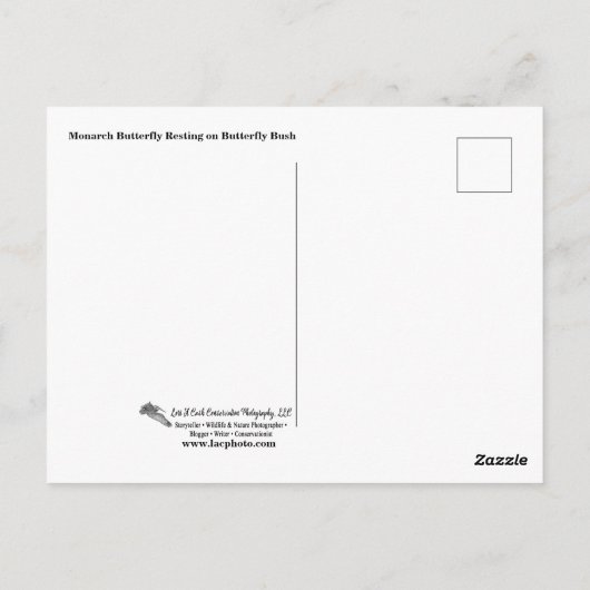 Briefkaarten van Monarch Butterfly (Achterkant)
