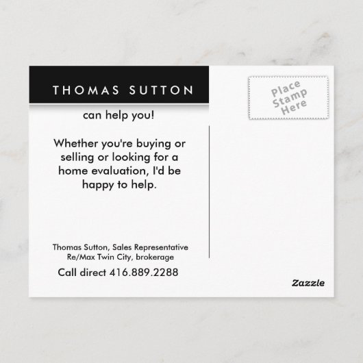 Briefkaarten van onroerend goed Groen Formulier Hu (Achterkant)