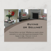 Briefkaarten van onroerend goed Interior 1 (Voorkant)