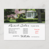 Briefkaarten van onroerend goed Recente verkoopYel (Voorkant)