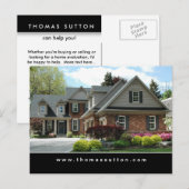 Briefkaarten van onroerend goed tuinhuis (Voorkant / Achterkant)