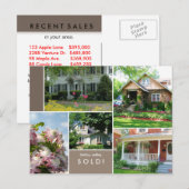 Briefkaarten van onroerend goed Veel huizen/huizen (Voorkant / Achterkant)