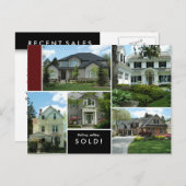 Briefkaarten van onroerend goed Veel huizen/huizen (Voorkant / Achterkant)