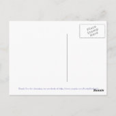 Briefkaarten van Paarse paarden (Achterkant)