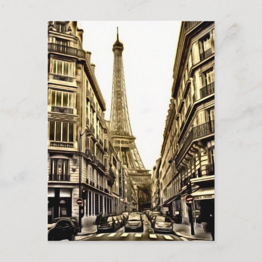 Briefkaarten van Parijs - Eiffeltoren (Voorkant)