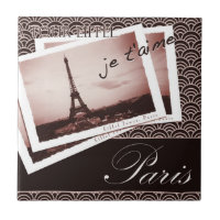 Briefkaarten van Paris Design Tegel
