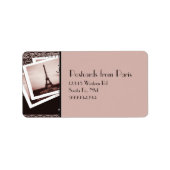 Briefkaarten van Paris Return Address Label (Voorkant)