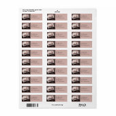 Briefkaarten van Paris Return Address Label (Full Sheet)