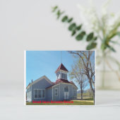 Briefkaarten van, schoolhuis in golconda Nevada. (Staand voorkant)