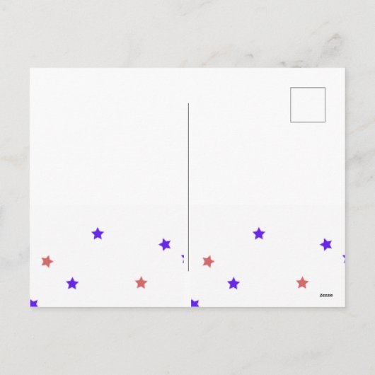 Briefkaarten van Uncle Sam 4 juli (Achterkant)