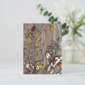 Briefkaarten van vlinderkatten (Staand voorkant)