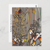 Briefkaarten van vlinderkatten (Voorkant / Achterkant)