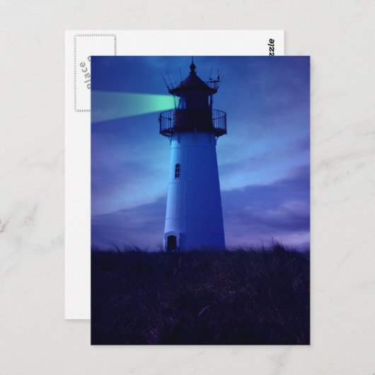 Briefkaarten van vuurtoren (Voorkant / Achterkant)