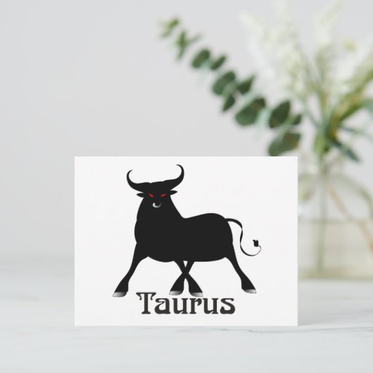 Briefkaarten van Whimsical Taurus (Staand voorkant)