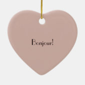 Briefkaarten vanaf Bonjour Custom Ornament (Achterkant)