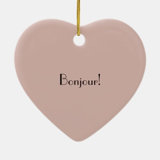 Briefkaarten vanaf Bonjour Custom Ornament (Achterkant)