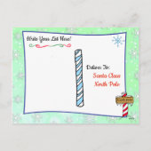 Briefkaarten vanaf Santa: Vakantie Etnische Elf (Achterkant)