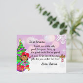 Briefkaarten vanaf Santa: Vakantie Etnische Elf (Staand voorkant)