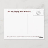 Briefkaarten verbergen en zoeken (Achterkant)