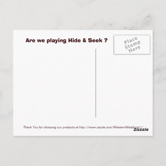 Briefkaarten verbergen en zoeken (Achterkant)