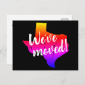 Briefkaarten verplaatsen met  Texas State-kaart (Voorkant / Achterkant)