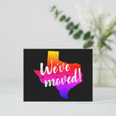 Briefkaarten verplaatsen met  Texas State-kaart (Staand voorkant)