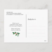 Briefkaarten voor aangepaste blauwe huwelijken en (Achterkant)