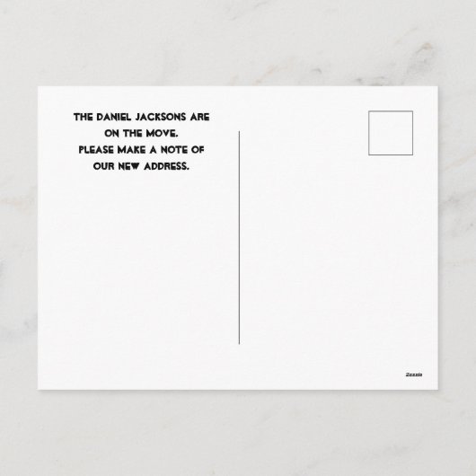 BRIEFKAARTEN VOOR ADRESWIJZIGING VERPLAATSEN (Achterkant)
