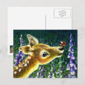 briefkaarten voor baby en ladybug (Voorkant / Achterkant)