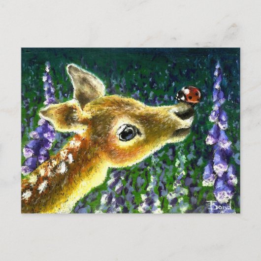 briefkaarten voor baby en ladybug (Voorkant)