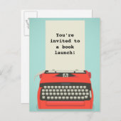 Briefkaarten voor boeklancering of literaire gebeu (Voorkant / Achterkant)