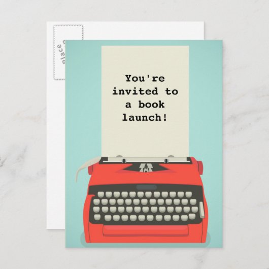 Briefkaarten voor boeklancering of literaire gebeu (Voorkant / Achterkant)