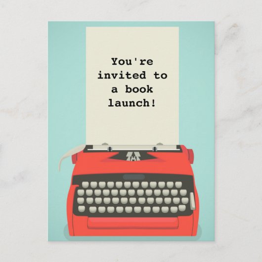 Briefkaarten voor boeklancering of literaire gebeu (Voorkant)