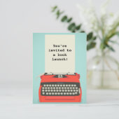 Briefkaarten voor boeklancering of literaire gebeu (Staand voorkant)