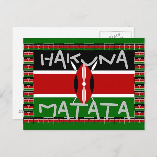 Briefkaarten voor cadeaubonnen van Hakuna Matata (Voorkant / Achterkant)