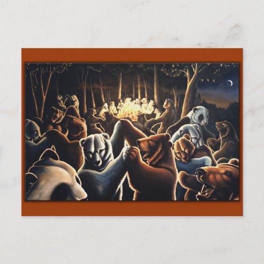 Briefkaarten voor dansende Beren Briefkaart (Voorkant)