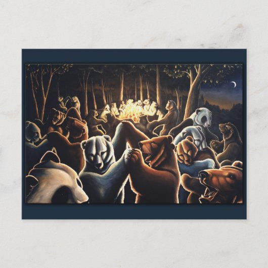 Briefkaarten voor dansende Beren Briefkaart (Voorkant)