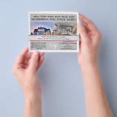 Briefkaarten voor de bouw van onroerend goed flyer (Hand)