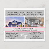 Briefkaarten voor de bouw van onroerend goed flyer (Voorkant)