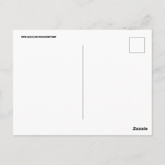 BRIEFKAARTEN VOOR DE DRINK VAN TROPISCH BEACH COCK (Achterkant)