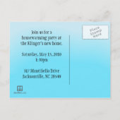 Briefkaarten voor de uitnodigingen van de partij v (Achterkant)