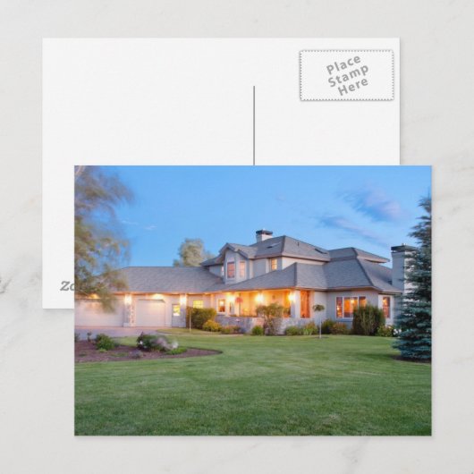 Briefkaarten voor de verkoop van onroerend goed (Voorkant / Achterkant)